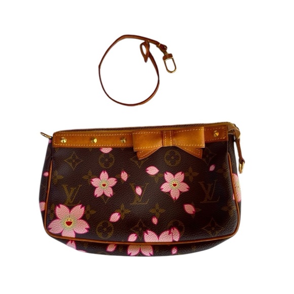 Vintage Louis Vuitton Takashi Murakami Blossom Monogram shoulder bag Pochette - Picture 11 of 15